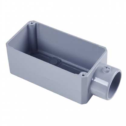 Condulete Alumínio Fixo Tipo E 1/2 Polegadas Sem Rosca Sem Pintura Sem Tampa Sem Vedação - Daisa