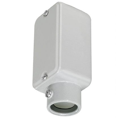 Condulete Alumínio Fixo Tipo E 3/4 Polegadas Sem Rosca Com Tampa Sem Vedação - Wetzel