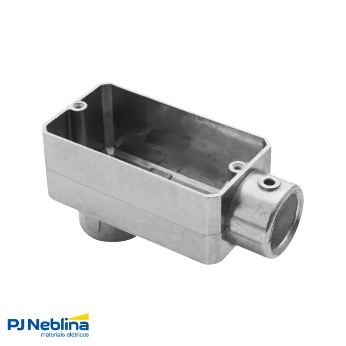 Condulete Alumínio Fixo Tipo Lb 3/4 S/Rosca C/Pintura Cinza S/Tampa S/Vedação - Wetzel