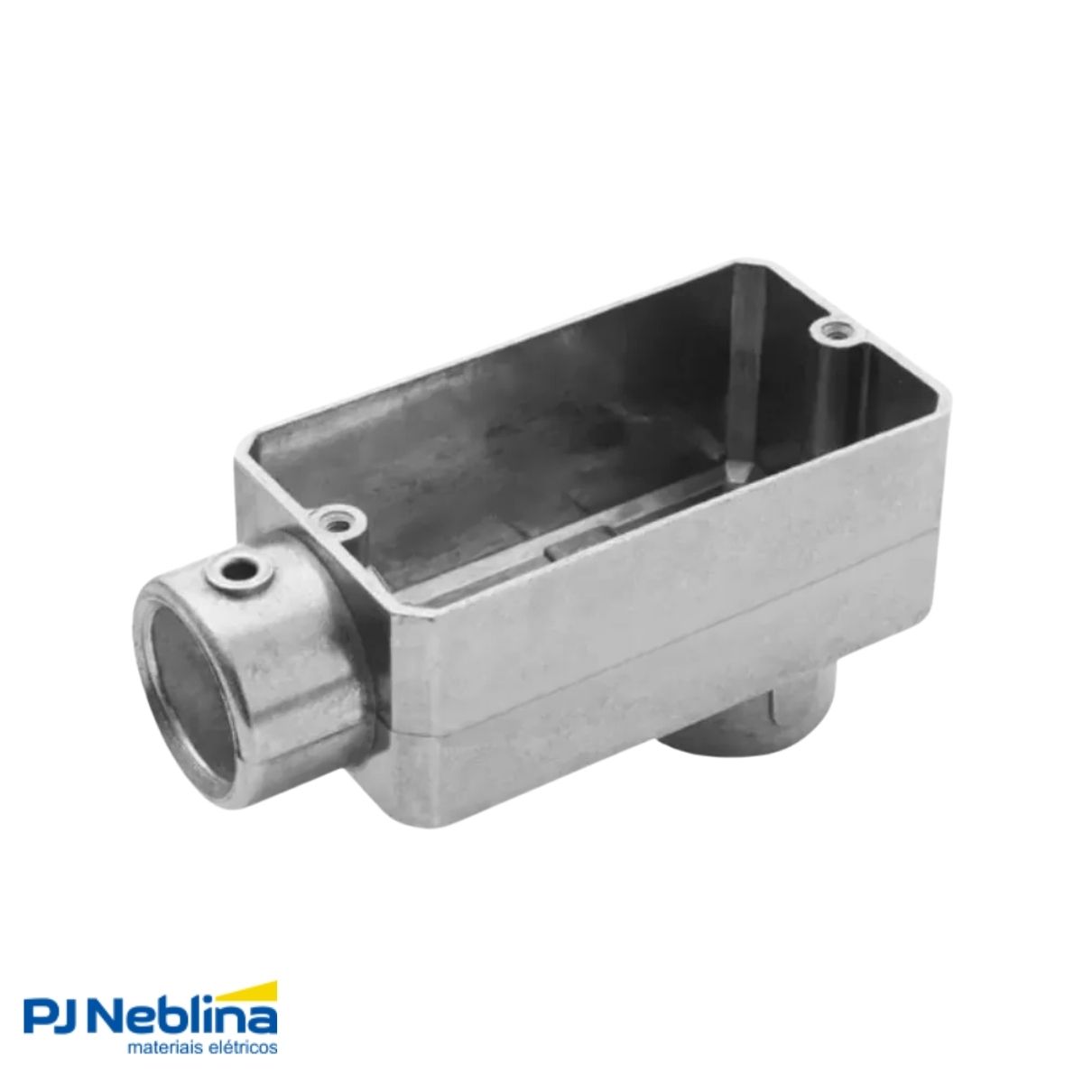 Condulete Alumínio Fixo Tipo Lb 3/4 S/Rosca C/Pintura Cinza S/Tampa S/Vedação - Wetzel