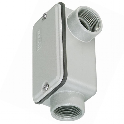 Condulete Alumínio Fixo Tipo Ll 1.1/4 Com Rosca Bsp Com Tampa Com Vedação Ip54 - Wetzel