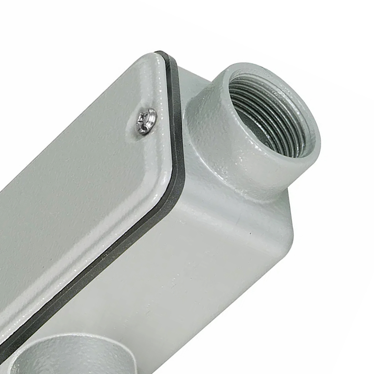 Condulete Alumínio Fixo Tipo Lr 3/4 Com Rosca Bsp Com Tampa Com Vedação Ip54 - Wetzel