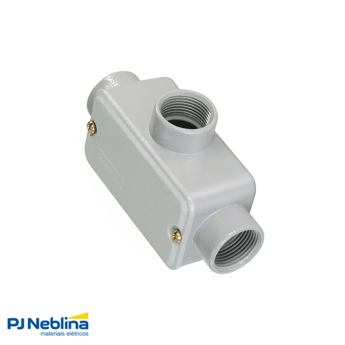 Condulete Alumínio Fixo Tipo T 2.1/2 C/Rosca Bsp C/Pintura Cz C/Tampa C/Vedação Tgvp (Ip54) - Wetzel