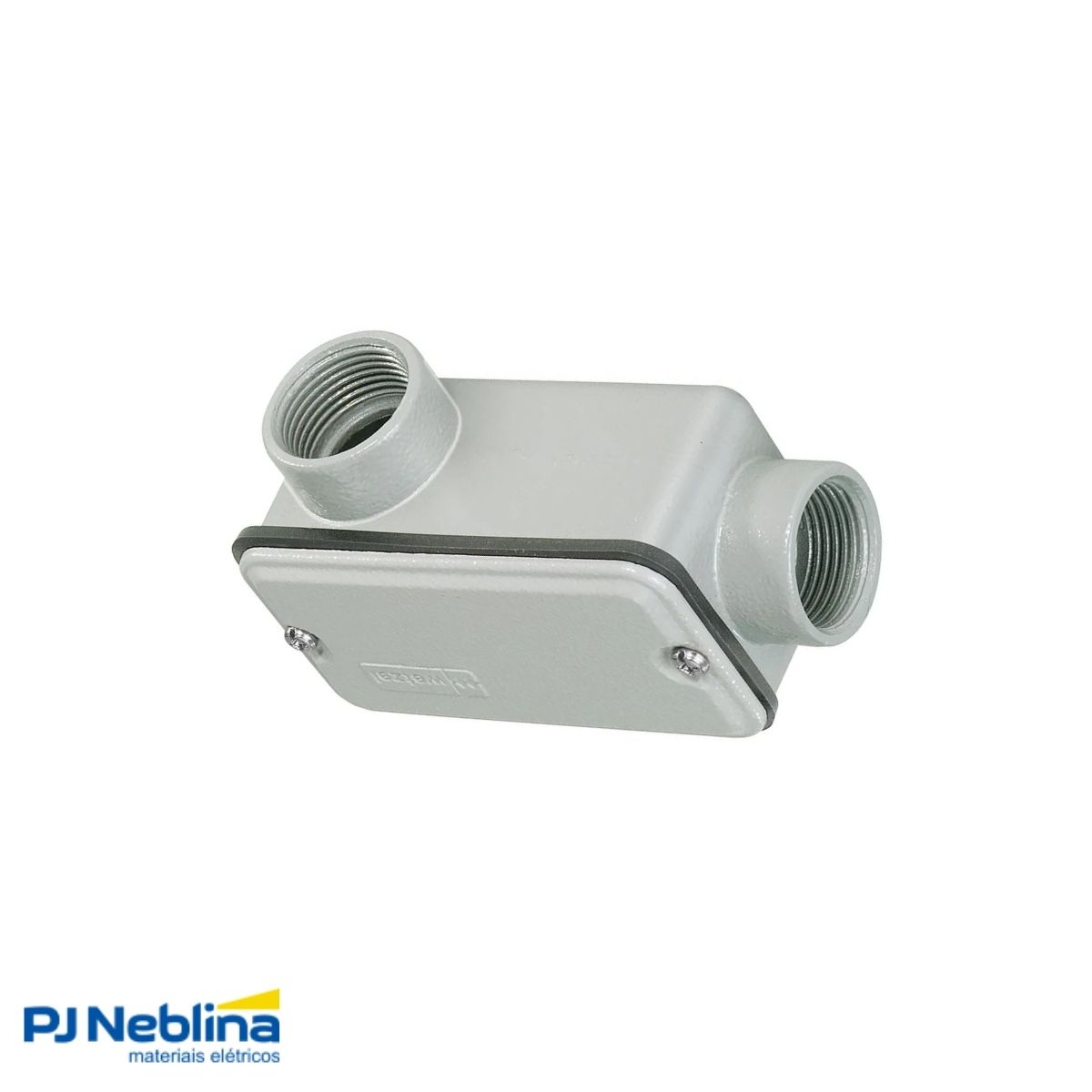 Condulete Alumínio Fixo Tipo Tb 2Pol C/Rosca Bsp C/Pintura Cz C/Tampa C/Vedação Tgvp (Ip54) - Wetzel