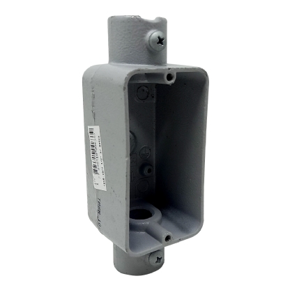 Condulete Alumínio Fixo Tipo Tb 1/2 Sem Rosca Com Pintura Cinza Sem Tampa Sem Vedação - Wetzel