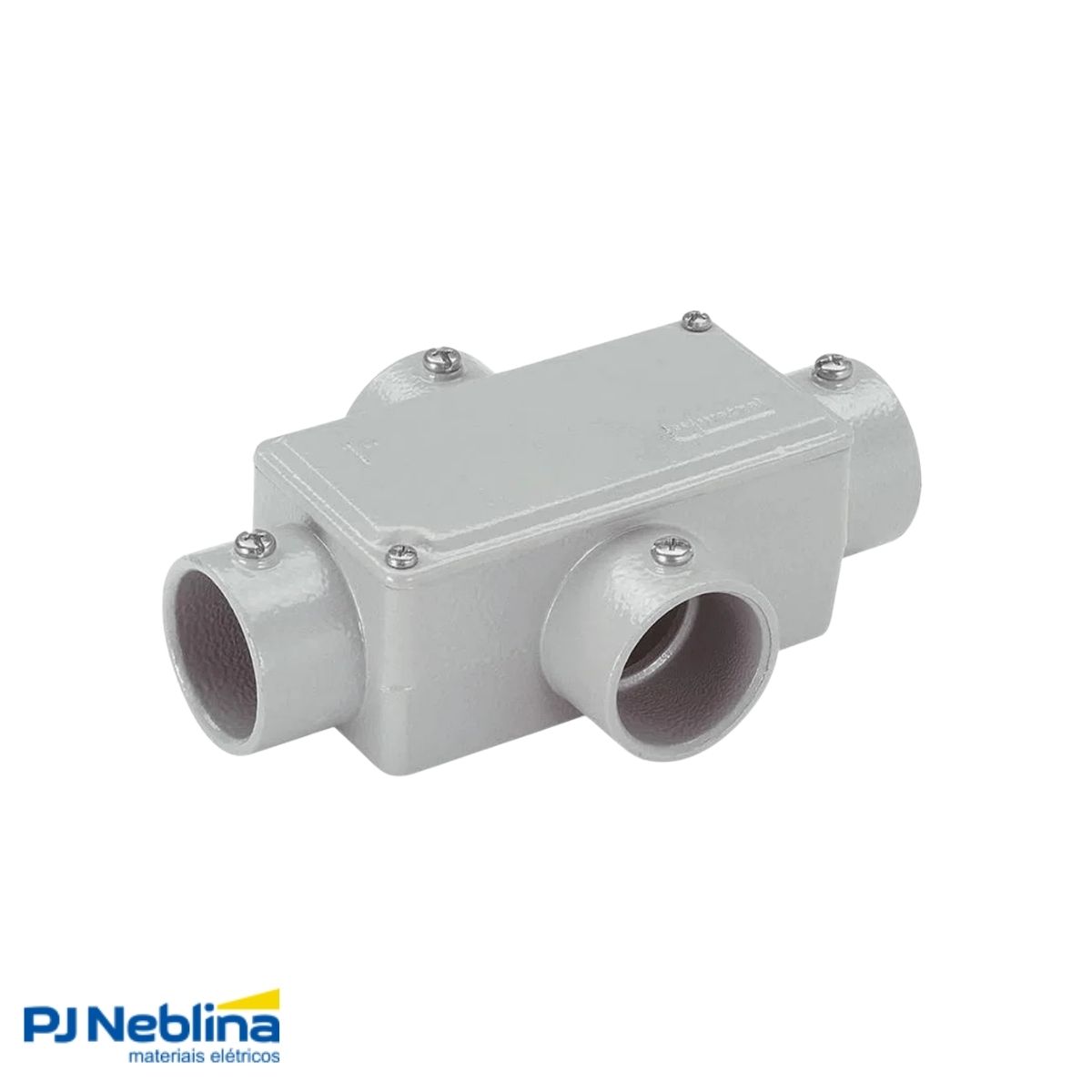 Condulete Alumínio Fixo Tipo Tb 3/4 S/Rosca C/Pintura Cinza S/Tampa S/Vedação - Wetzel