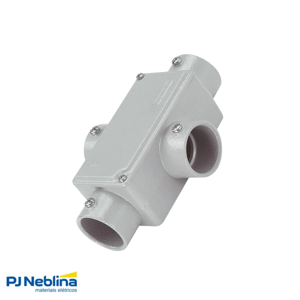 Condulete Alumínio Fixo Tipo Tb 3/4 S/Rosca C/Pintura Cinza S/Tampa S/Vedação - Wetzel