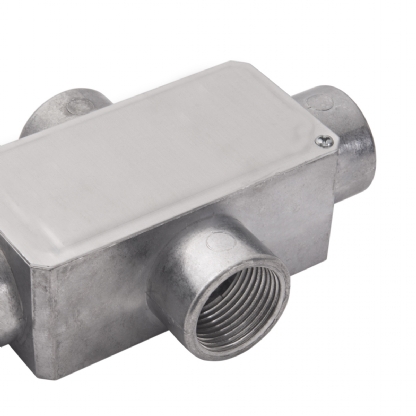 Condulete Alumínio Fixo Tipo X 1 Polegada Com Rosca Bsp Com Tampa Com Vedação Ip54 - Wetzel