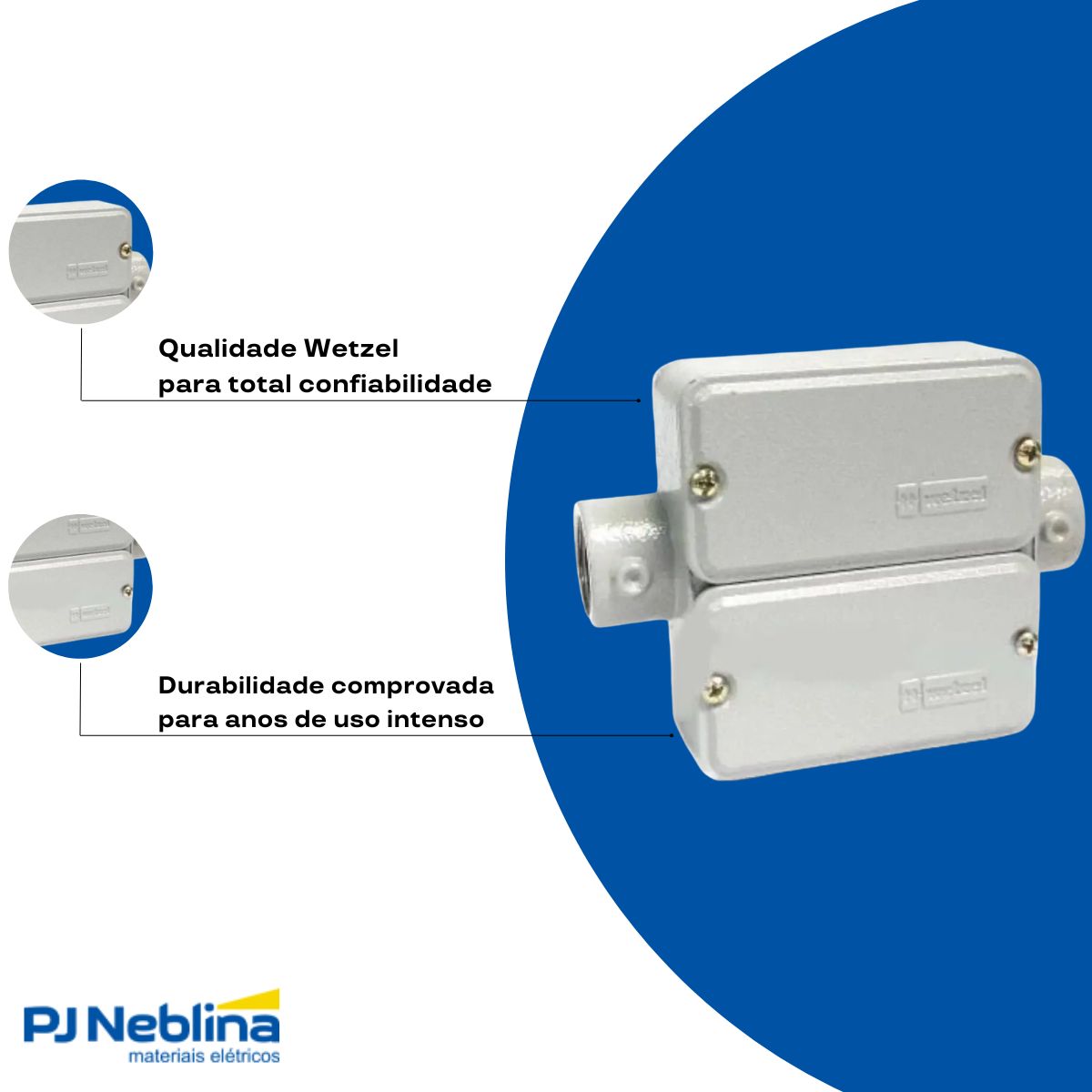 Condulete Aluminio Duplo Tipo C 3/4 C/rosca Bsp C/pintura Cz