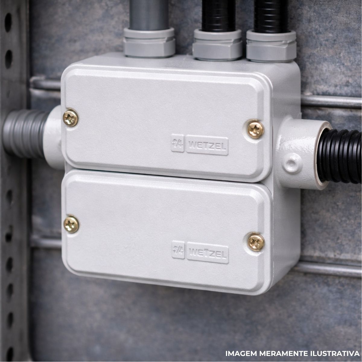 Condulete Aluminio Duplo Tipo C 3/4 C/rosca Bsp C/pintura Cz