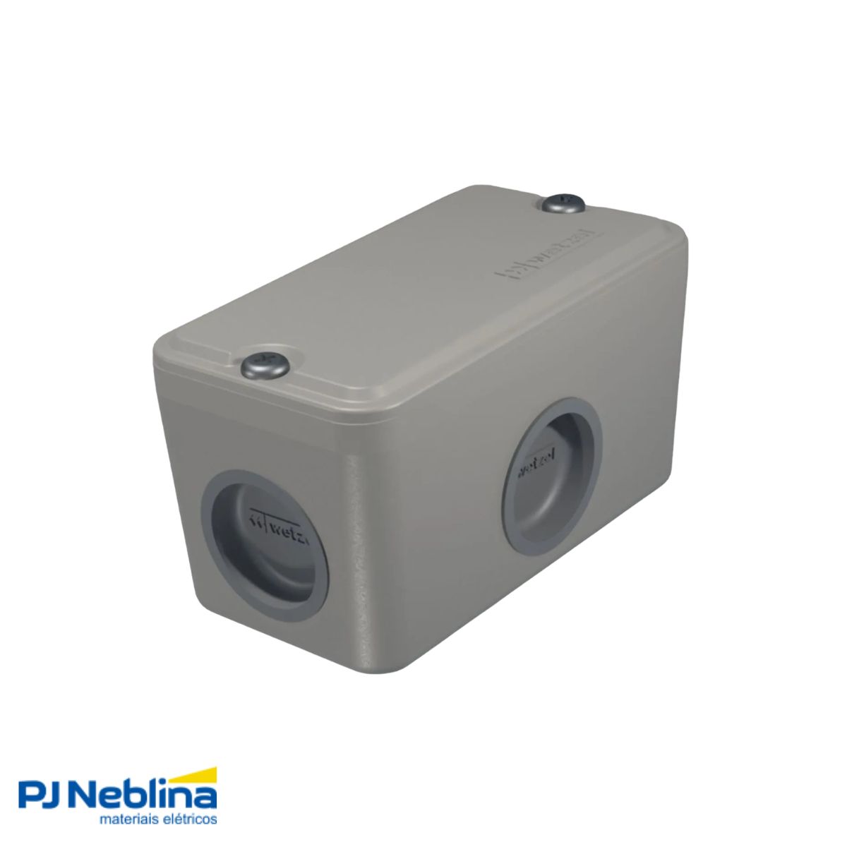 Condulete Alumínio Múltiplo Tipo X 3/4 C/Pintura Cz C/Tampa C/2 Tampões S/Vedação - Wetzel
