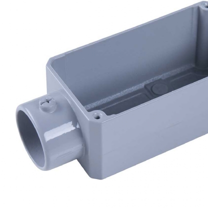 Condulete Pvc Fixo Tipo E 3/4 Sem Rosca Cinza Sem Tampa Sem Vedação - Wetzel