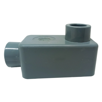 Condulete Pvc Fixo Tipo Lb 1/2 Sem Rosca Cinza Sem Tampa Sem Vedação - Wetzel