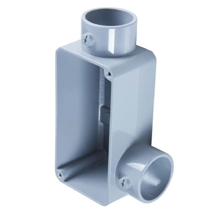 Condulete Pvc Fixo Tipo Laranja 3/4 Sem Rosca Cinza Sem Tampa Sem Vedação - Wetzel