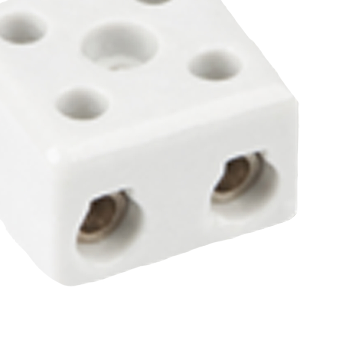 Conector Múltiplo Porcelana 50A 600V 2 Bornes 16Mm 350G Branco Rondal - Sindal