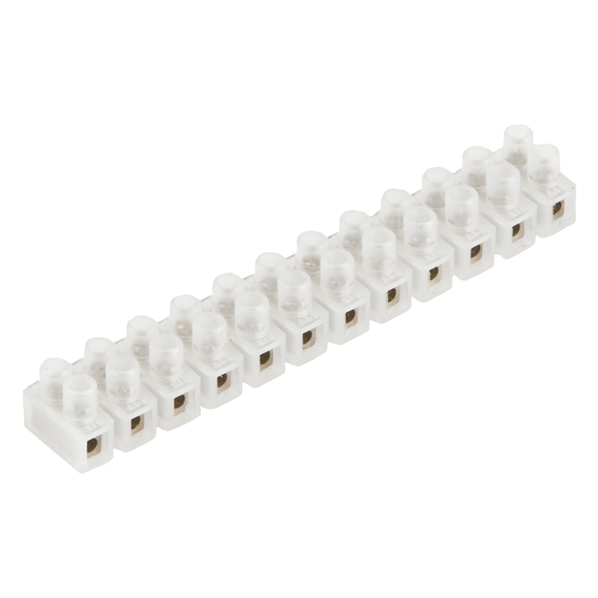 Conector Múltiplo Polietileno 24A 250V 12 Bornes 4,00Mm 70G Branco 812 - Sindal