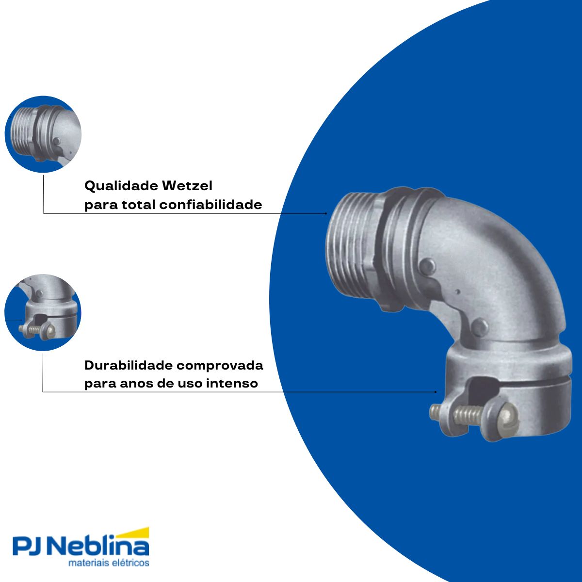 Box Alumínio Curvo 1.1/2 Bsp - Wetzel