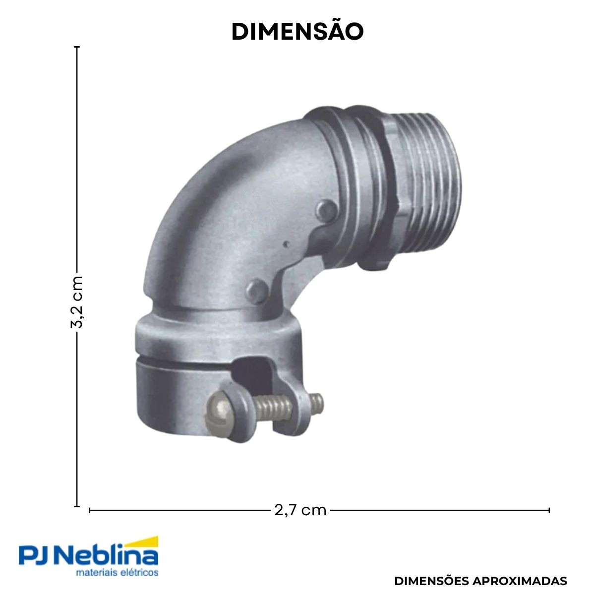Box Alumínio Curvo 1/2 Bsp - Wetzel