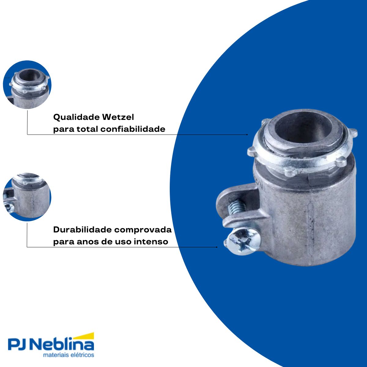 Box Alumínio Reto 1/2 Bsp - Wetzel