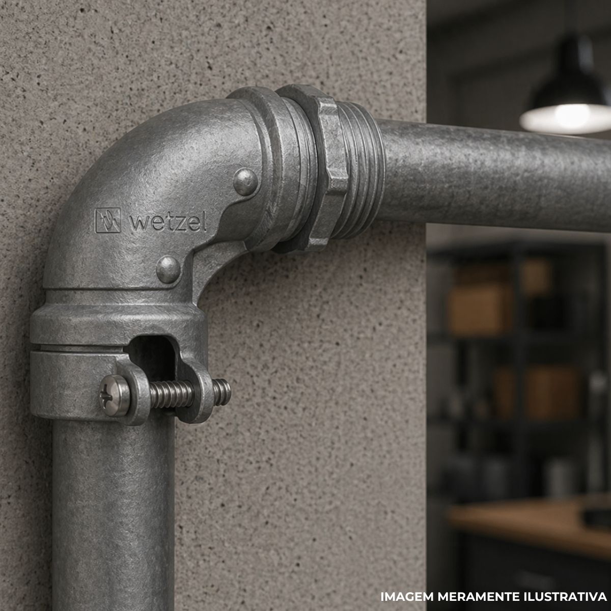 Box Alumínio Reto 3/4 Bsp - Wetzel