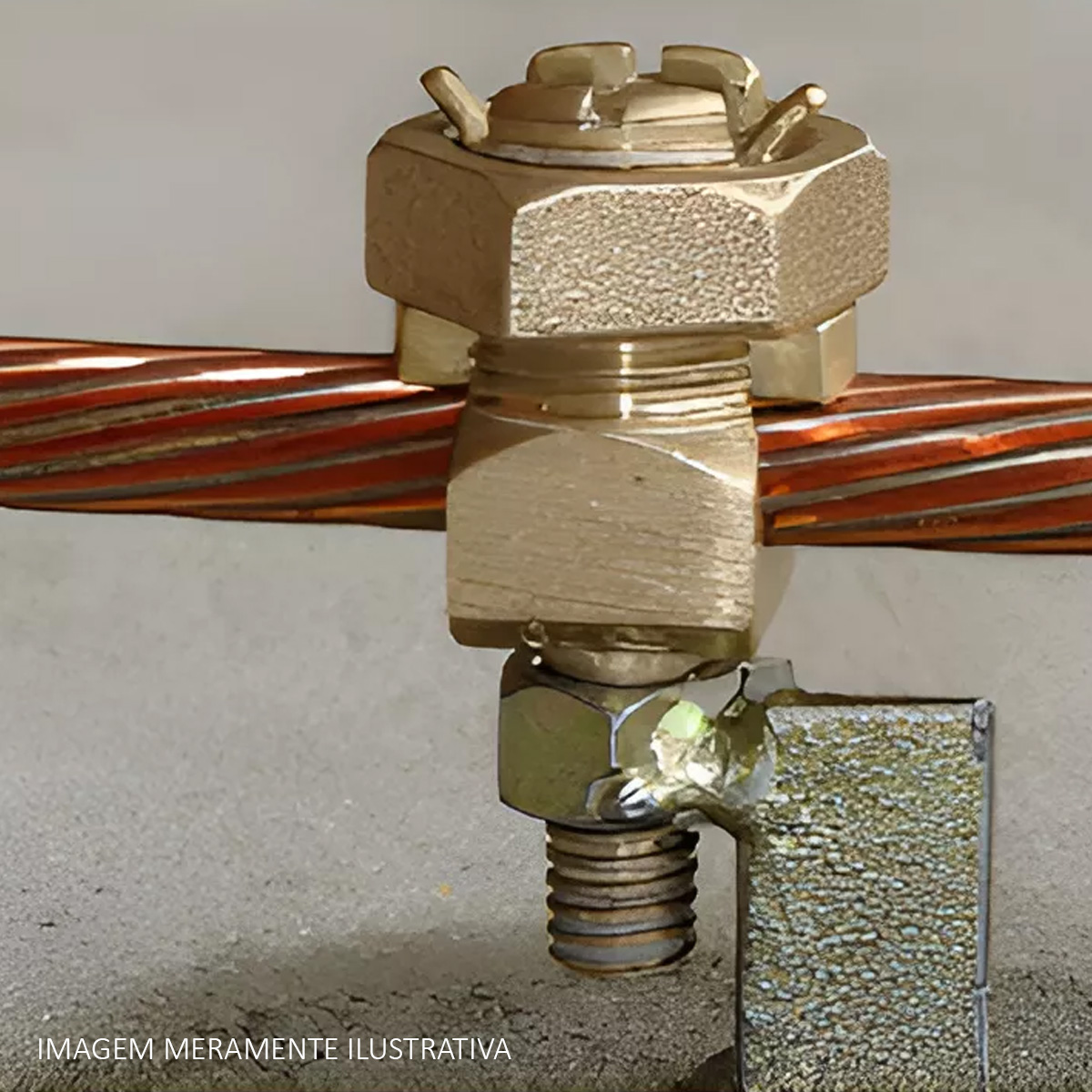 Conector Split-Bolt 35mm Cobre Rosca 3/8 - Intelli