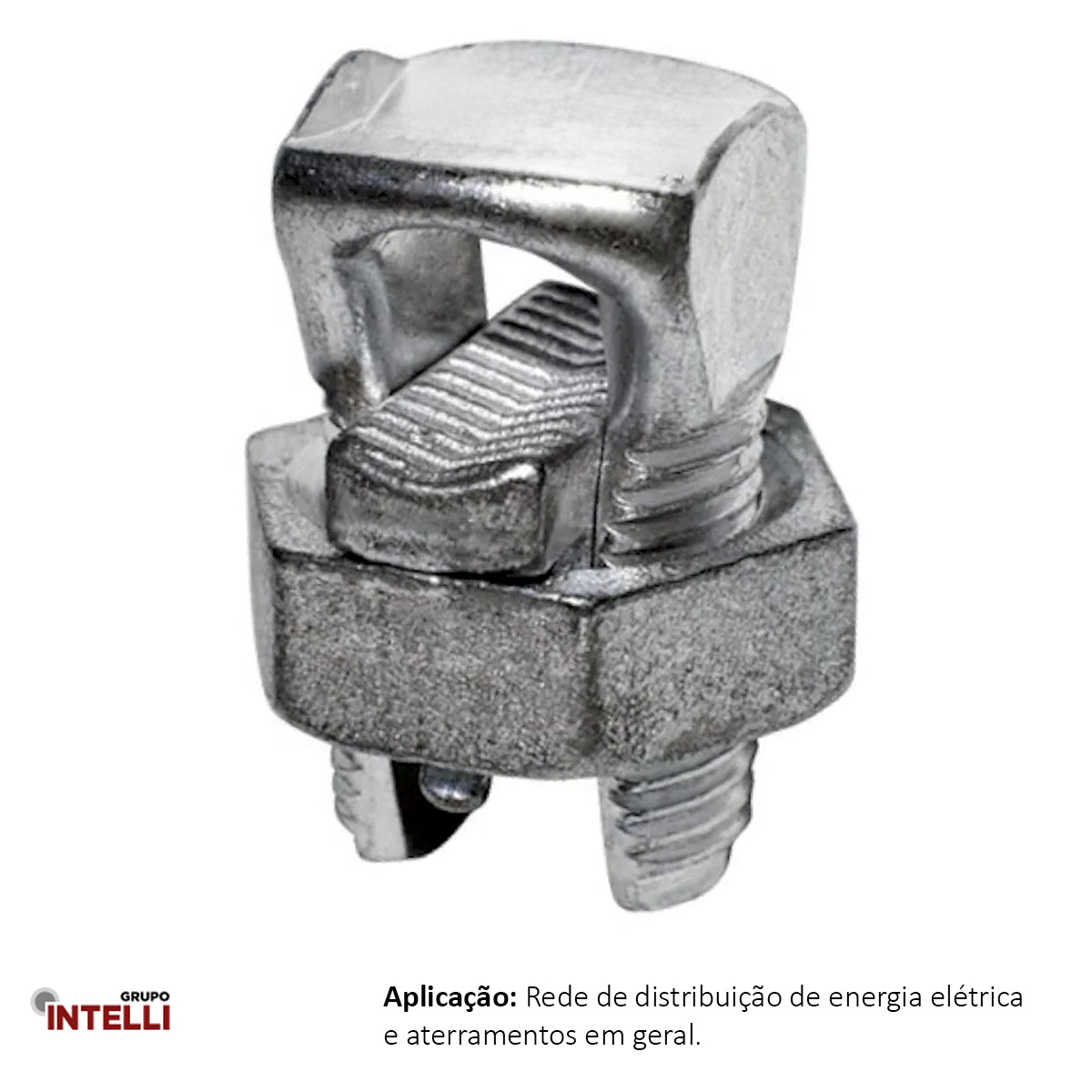 Conector Parafuso Fendido Split-Bolt Simples 50Mm Cobre Estanhado Pf 1805 Intelli