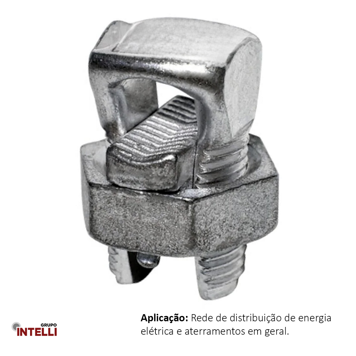 Conector Parafuso Fendido Split-Bolt Simples 95Mm Cobre Estanhado Conexão Aperto Pf 1807 Intelli