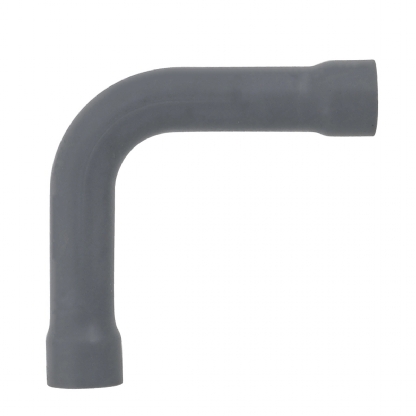 Curva Pvc Para Eletroduto Aparente 90G 1/2 Com Bolsa Cinza Sem Rosca - Wetzel