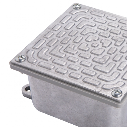 Caixa Passagem Alumínio Fundido Sobrepor 150X150X100mmTampa Reversível - Wetzel