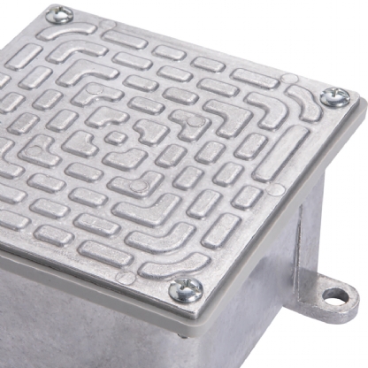 Caixa Passagem Alumínio Fundido Sobrepor 300X300X120mm Tampa Reversível - Wetzel