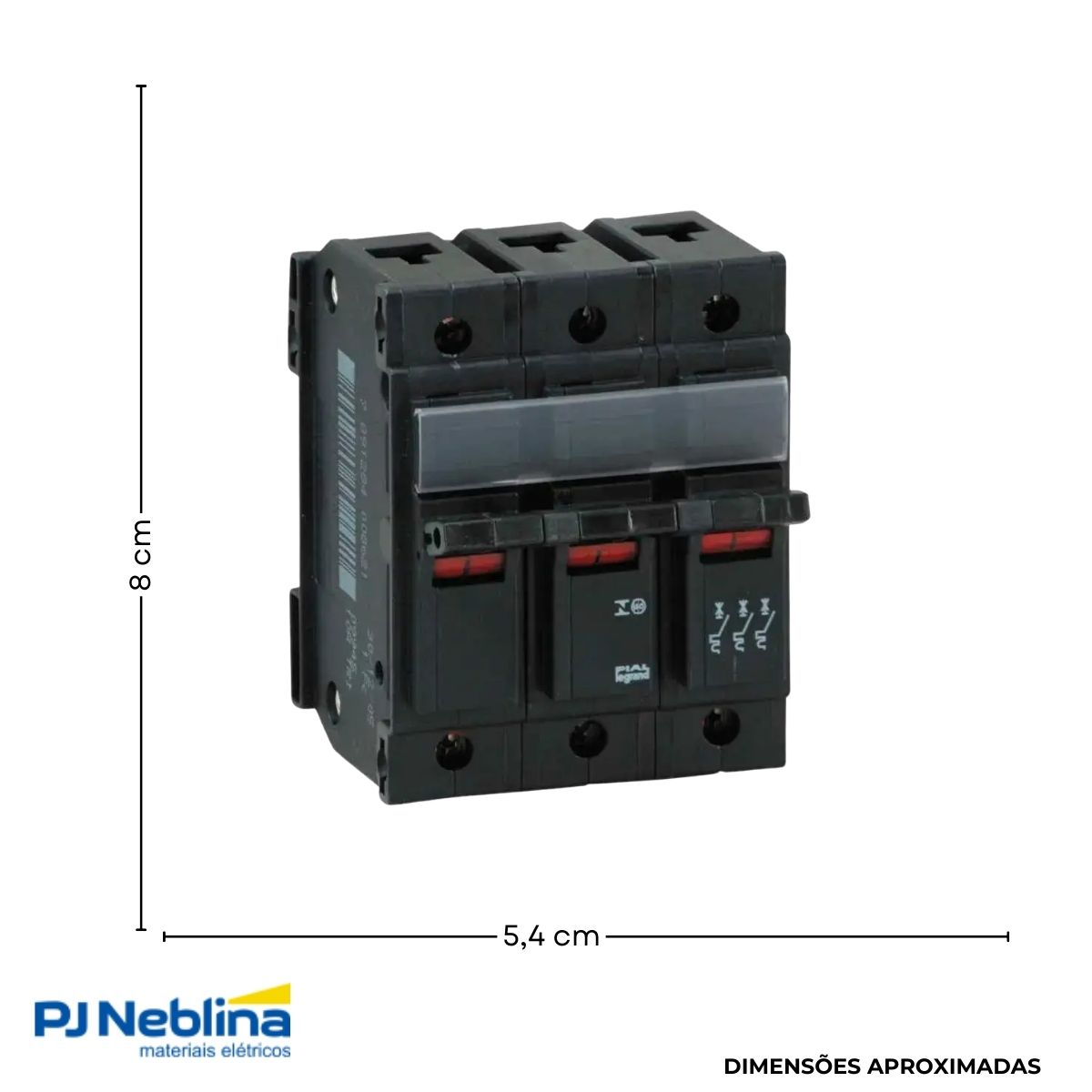 Disjuntor Mini Unic Tripolar 30A Curva C 5Ka 220V - Pial
