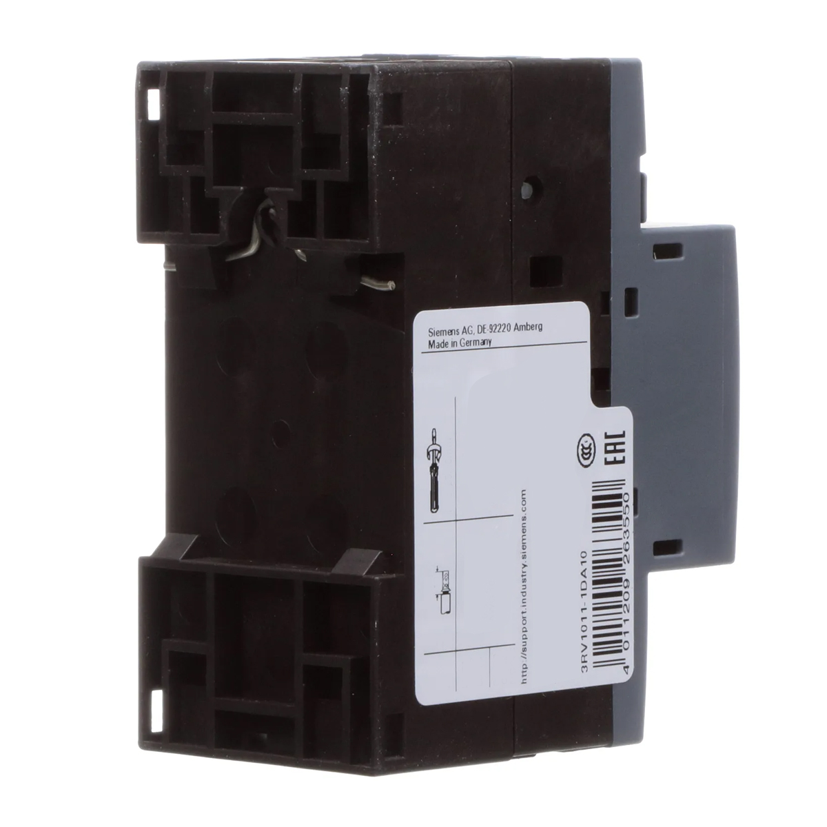 Disjuntor Motor Tripolar 3,2A 2,2-3,2A 380V 100Ka 400V 50/60Hz 3RV10111DA10 Siemens