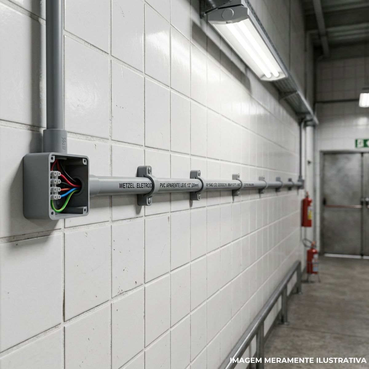 Eletroduto Pvc Aparente Leve 3/4 Cinza S/Rosca (Br C/3M) - Wetzel