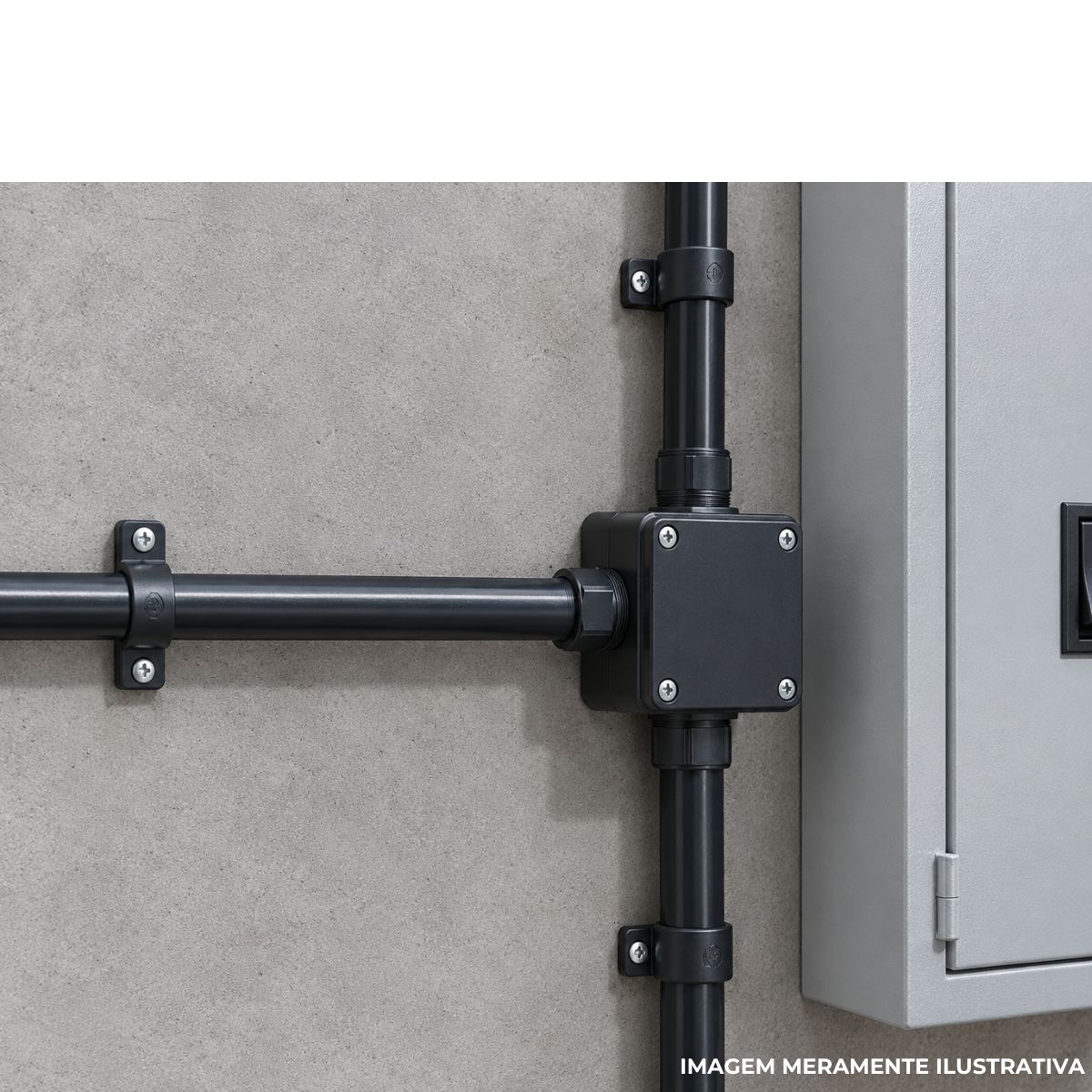 Eletroduto Pvc Roscável 1Pol Preto Bsp Nbr15465 (Br C/3M) - Amanco