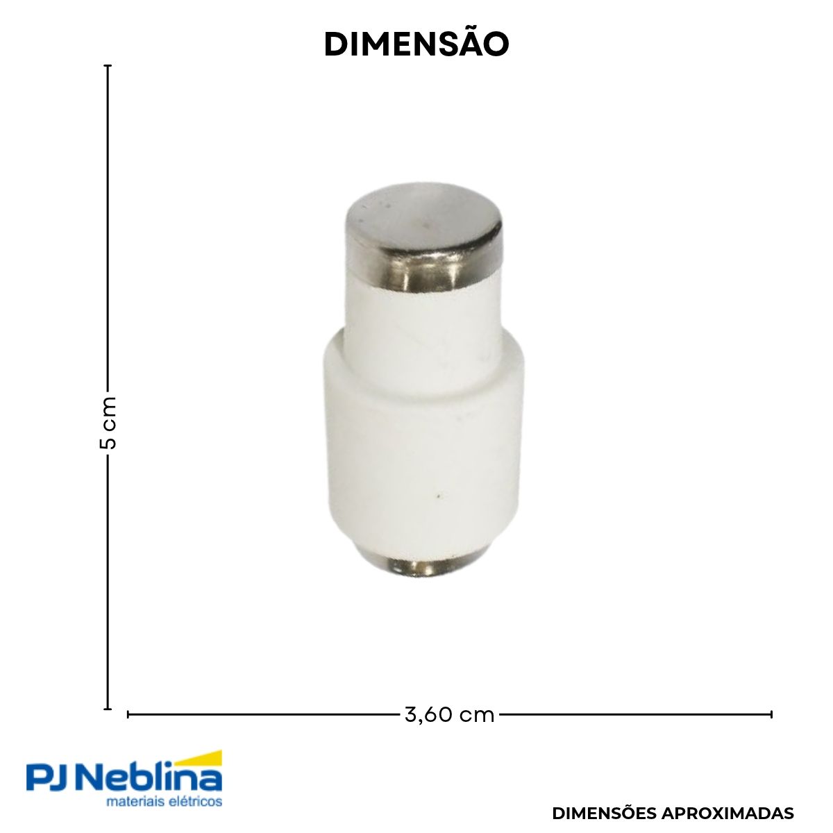 Fusível Diazed Retardado Gg/Gl 50A 500V Diii - Eletromec