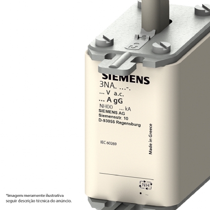 Fusível Nh Retardado T-00 160A 500Vca 3NA3836 - Siemens