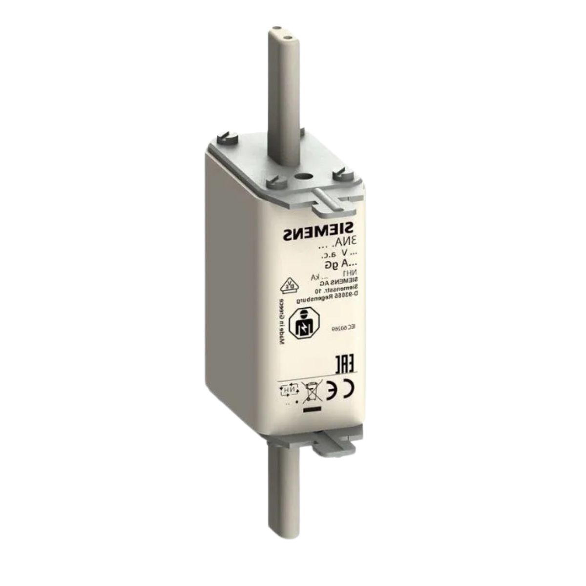 Fusível Nh Hrc Retardado Gg/Gl 63A 500V 120Ka T-1 Indicador Frontal 3NA3122 - Siemens