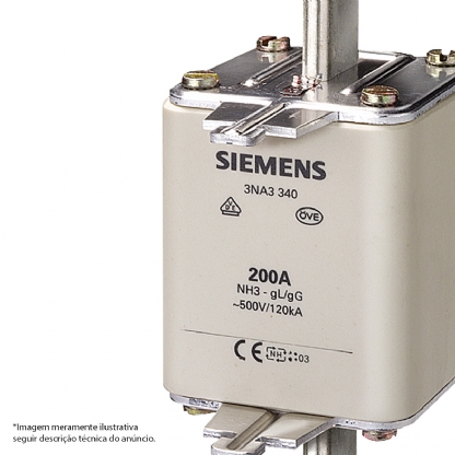 Fusível Nh Retardado T-3 630A 500Vca 3NA3372 - Siemens