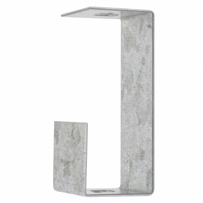 Gancho Curto Aço Para Luminaria 38X38 Pré Zincado Chapa 18