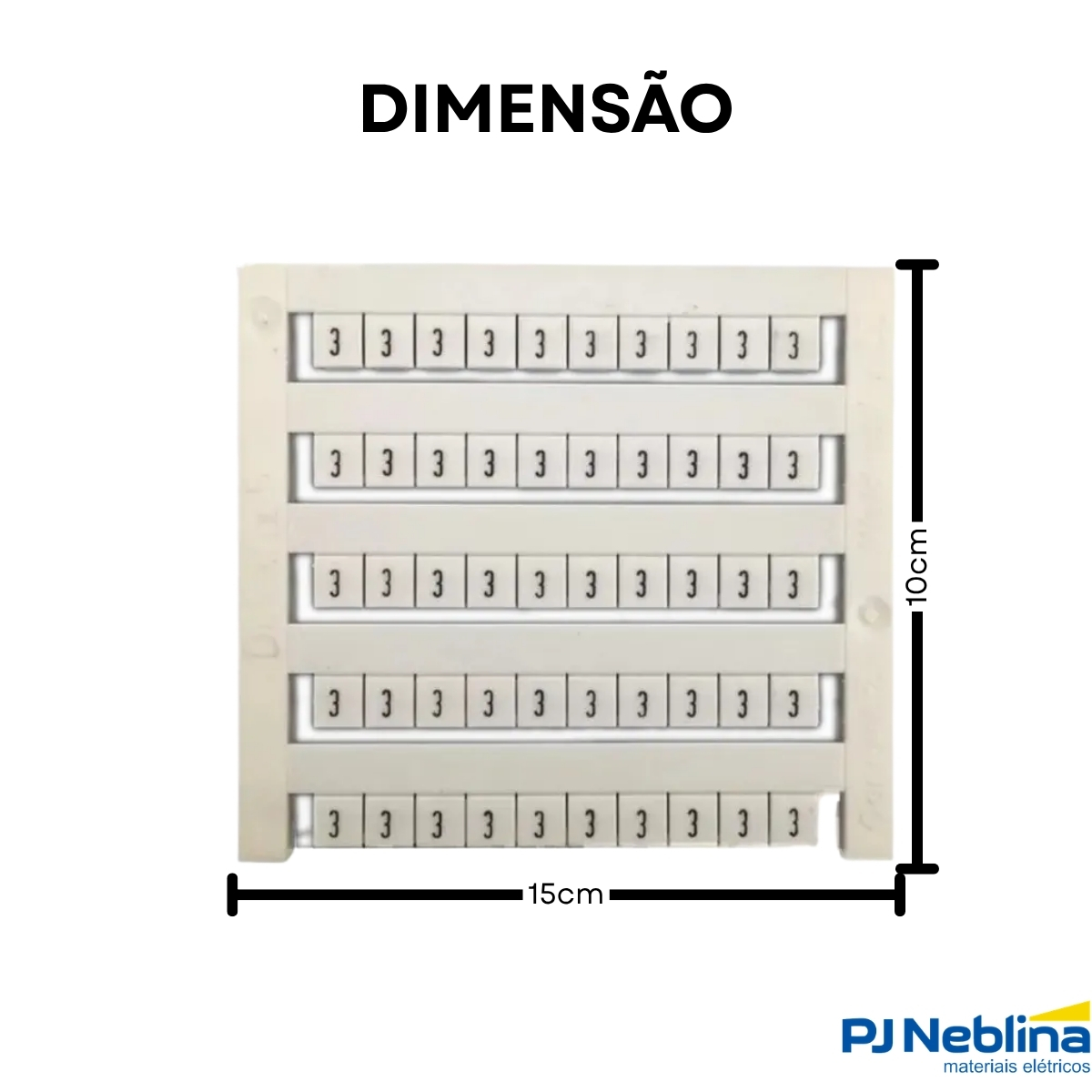 Marcador Gw Bc Numero (3) Horizontal - Conexel