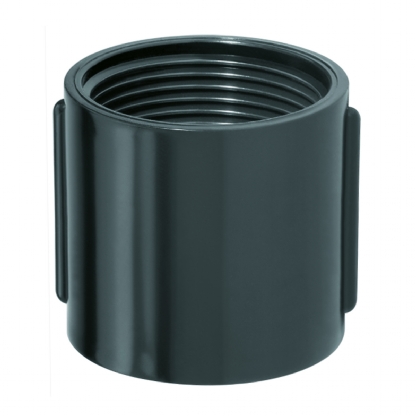 Luva Eletroduto Roscavel Pvc 1.1/2 Polegadas Preto