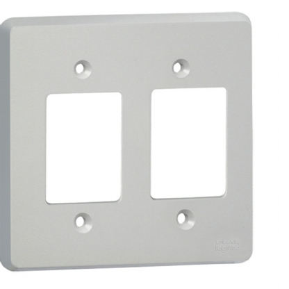 Placa Acabamento 6 Postos 4X4 Silentoque Cinza - Pial