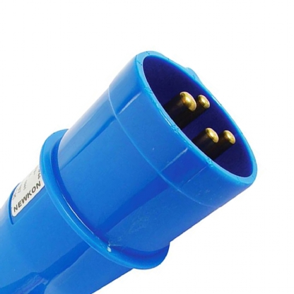 Plug Industrial Macho Termoplástico 3P+T 32A 220/240V 9H Azul Shock Tite S4279 - Steck