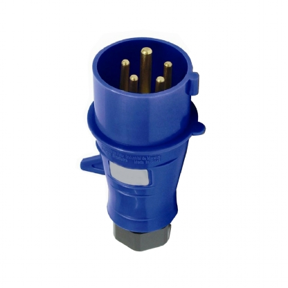 Plug Macho Termoplástico 3P+T+N 32A 220/240V Azul 9H Ip44 - Steck