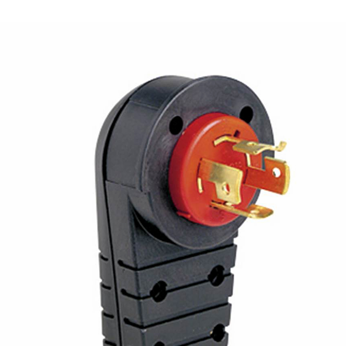 Plug Macho Com Trava Termoplástico 3P+T 30A 440V Vermelho/Preto Com Prensa Cabo - Pial