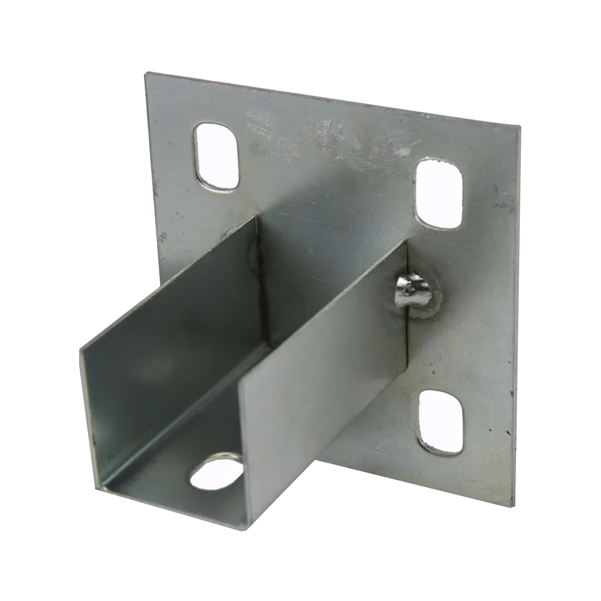 Sapata Externa Aço Para Perfilado 38X38 Pré Zincado Chapa 16 4 Furos