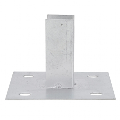 Sapata Interna Aço Para Perfilado 38X38 Pré Zincado Chapa 18 4 Furos