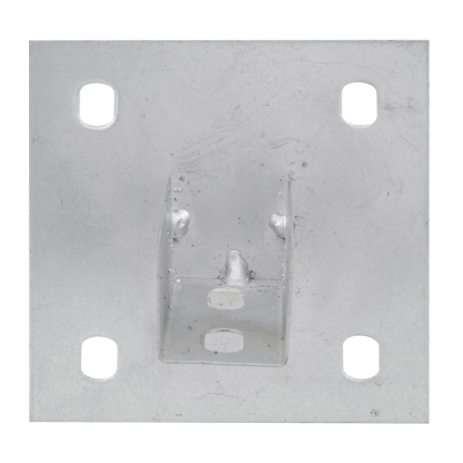 Sapata Interna Aço Para Perfilado 38X38 Pré Zincado Chapa 18 4 Furos