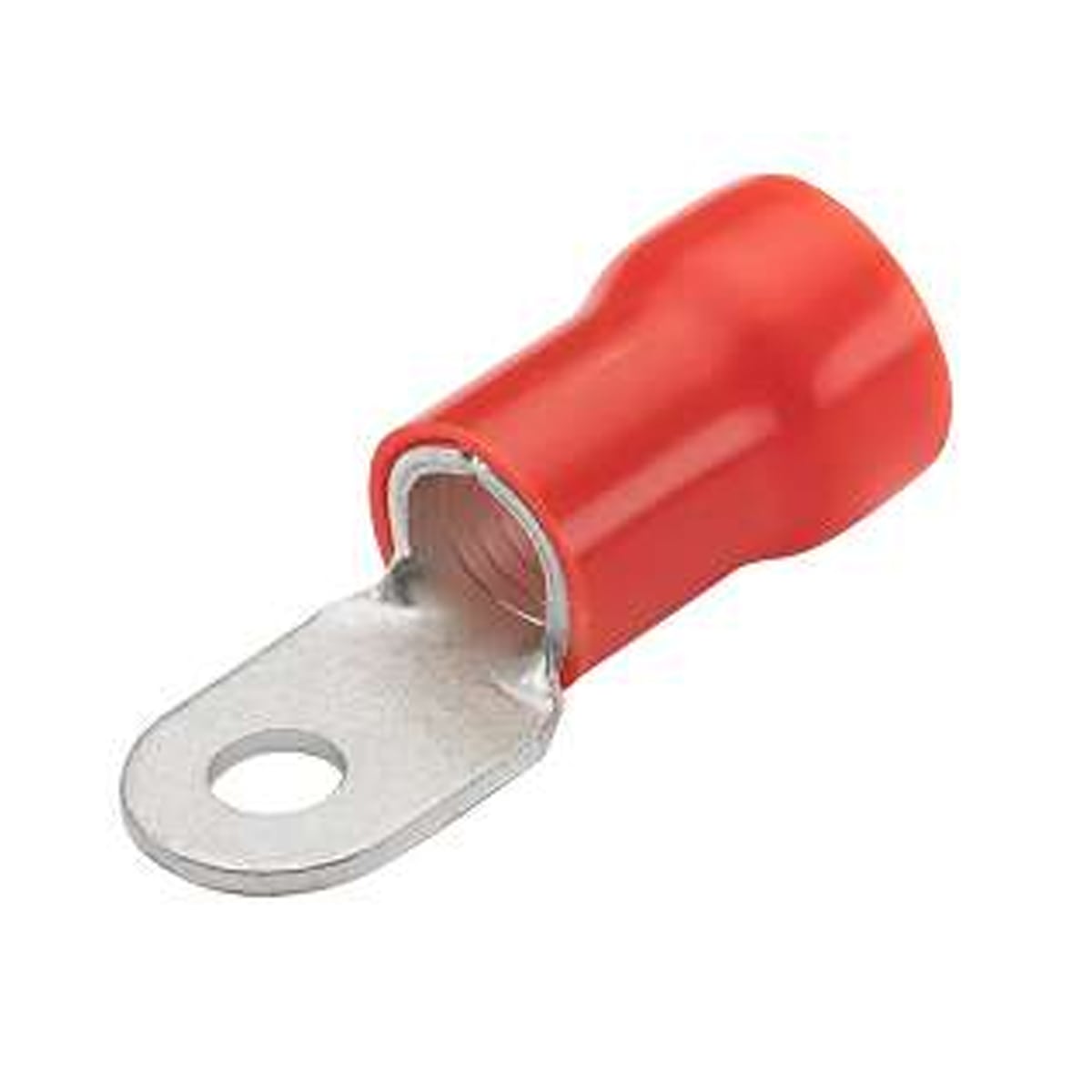 Terminal Olhal 0,50-1,50Mm (22-16Awg) Pré-Isolado Vermelho 1 Furo F=6Mm 1/4 (M6) Axt