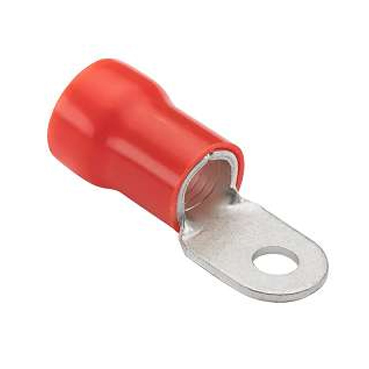 Terminal Olhal 0,50-1,50Mm (22-16Awg) Pré-Isolado Vermelho 1 Furo F=6Mm 1/4 (M6) Axt